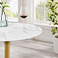 Modway Lippa 28" Round Artificial Marble Dining Table, EEI-3264 FredCo