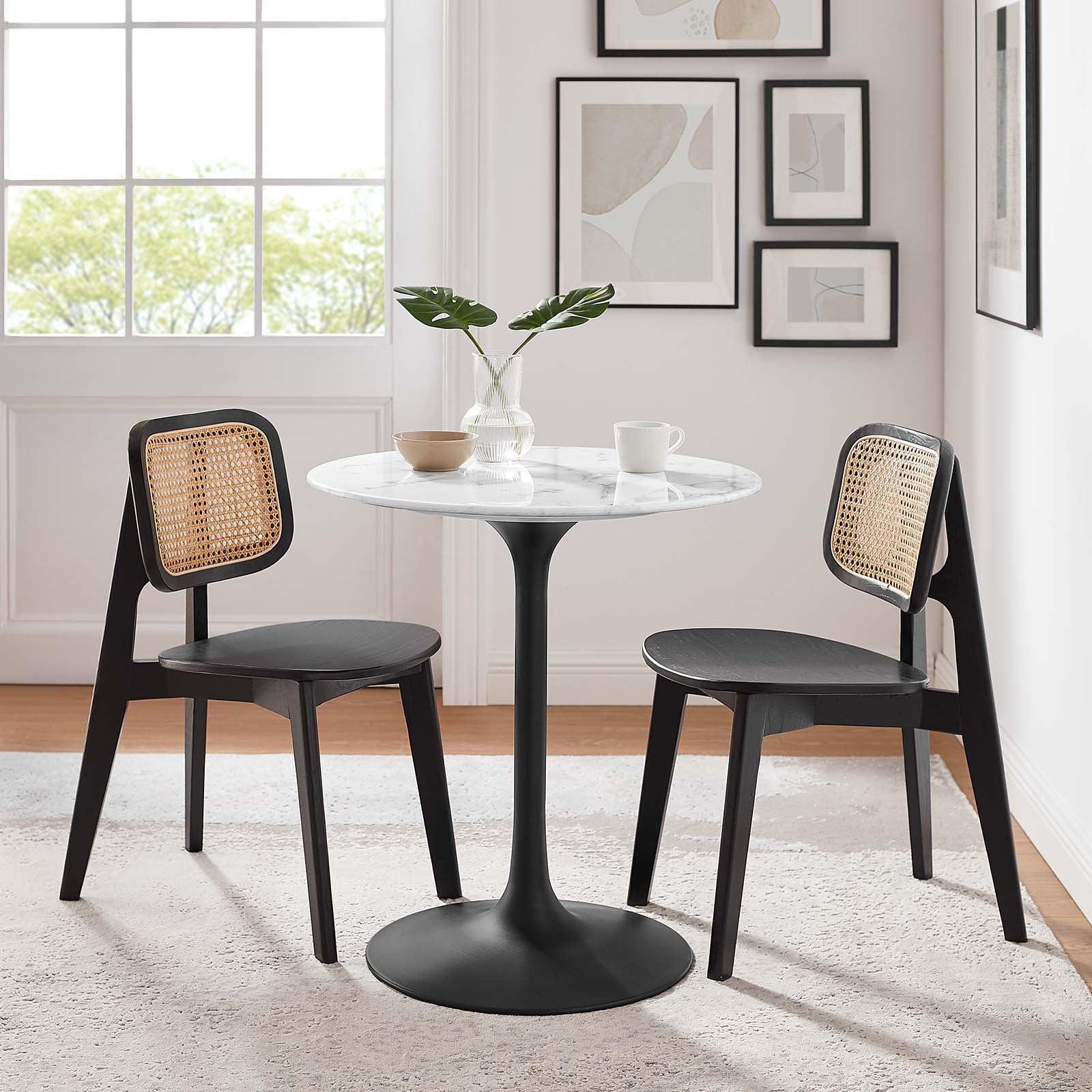 Modway Lippa 28" Round Artificial Marble Dining Table, EEI-3515 FredCo