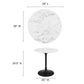 Modway Lippa 28" Round Artificial Marble Dining Table, EEI-3515 FredCo