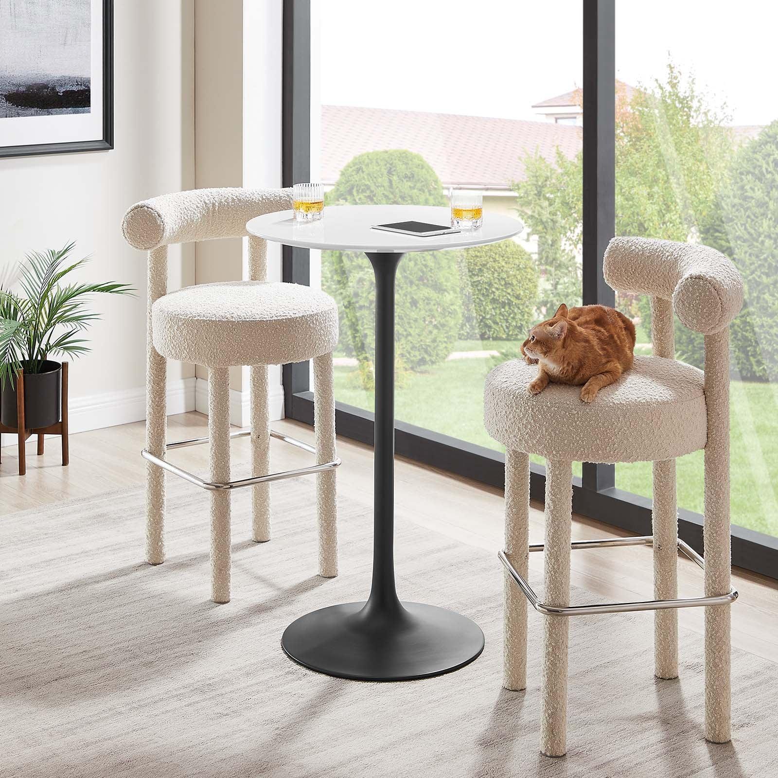 Modway Lippa 28" Round Bar Table, EEI-3545 FredCo