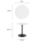 Modway Lippa 28" Round Dining Table, EEI-3510 FredCo