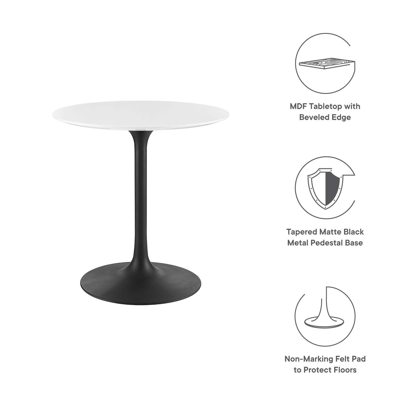 Modway Lippa 28" Round Dining Table, EEI-3510 FredCo