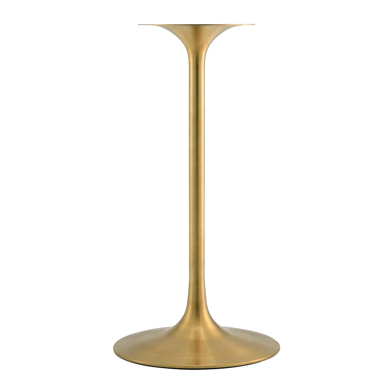 Modway Lippa 28" Round Natural Wood Grain Bar Table FredCo
