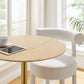 Modway Lippa 28" Round Natural Wood Grain Bar Table FredCo