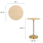 Modway Lippa 28" Round Natural Wood Grain Bar Table FredCo
