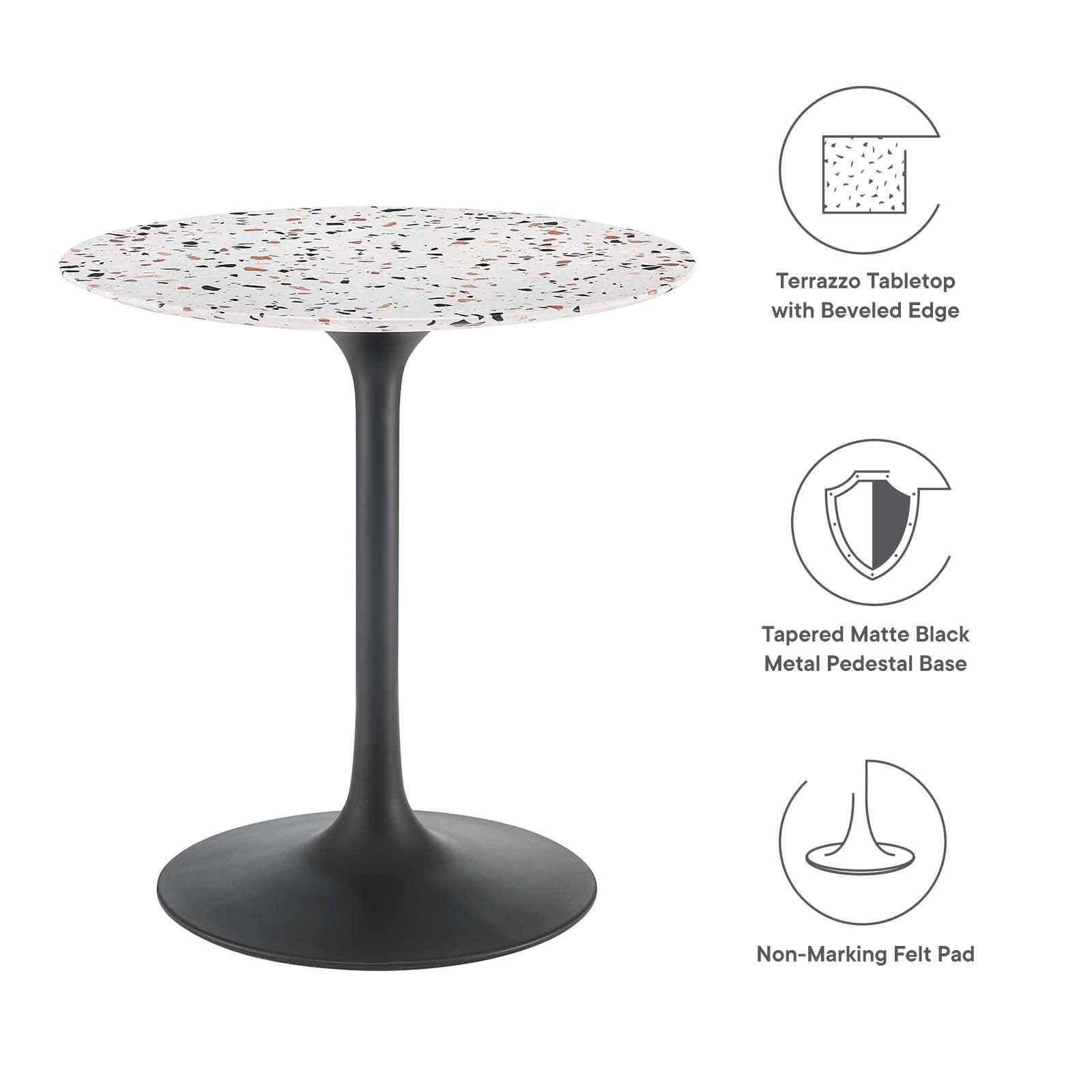 Modway Lippa 28" Round Terrazzo Dining Table FredCo