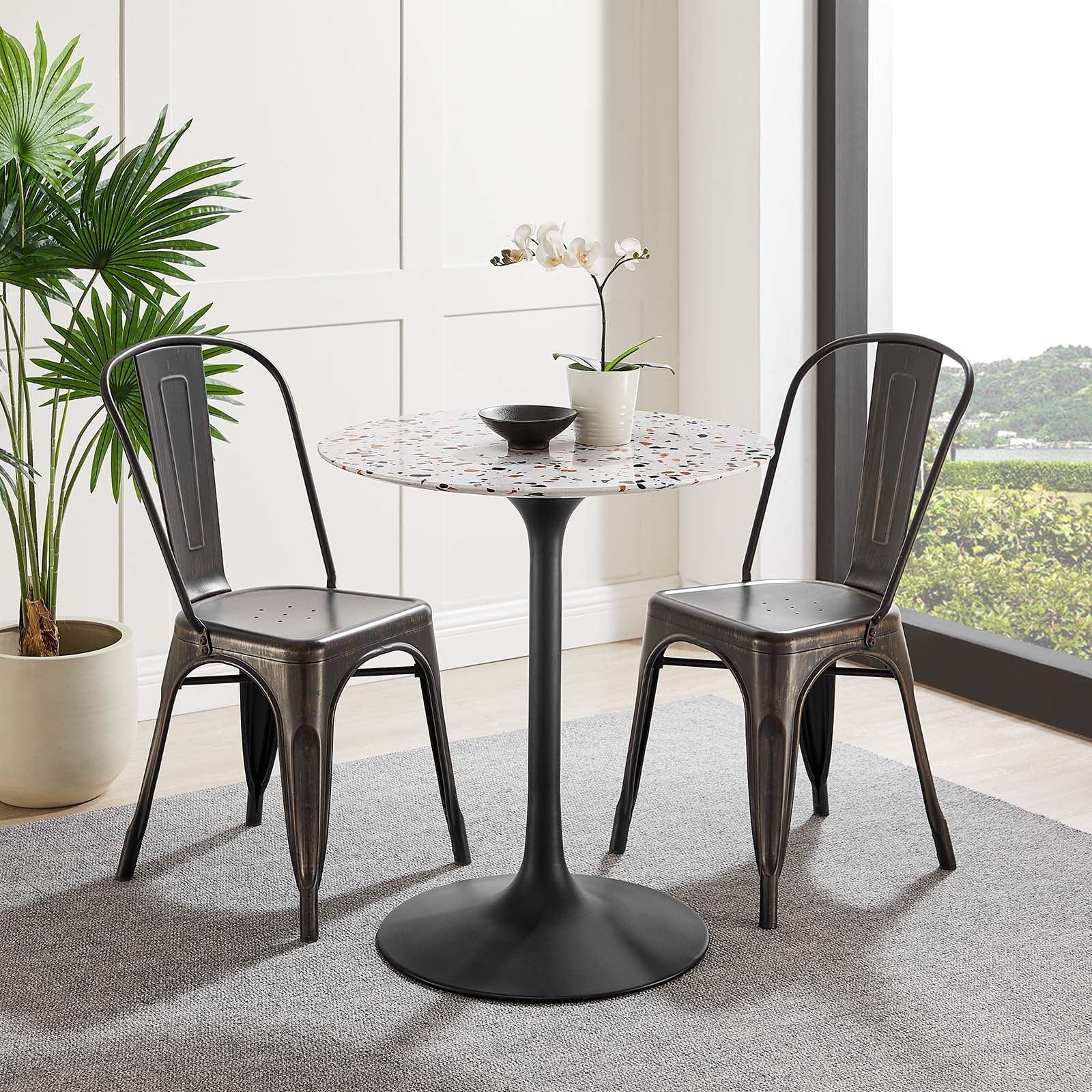 Modway Lippa 28" Round Terrazzo Dining Table FredCo