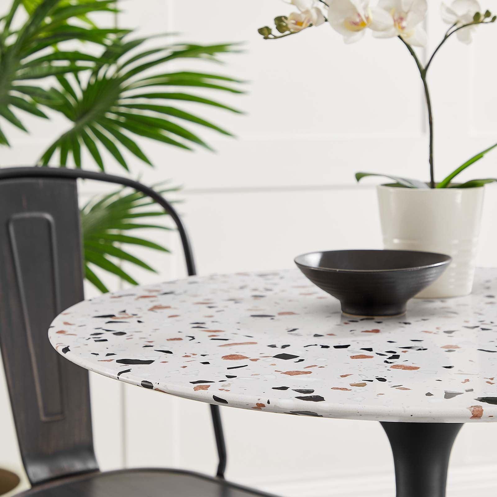 Modway Lippa 28" Round Terrazzo Dining Table FredCo