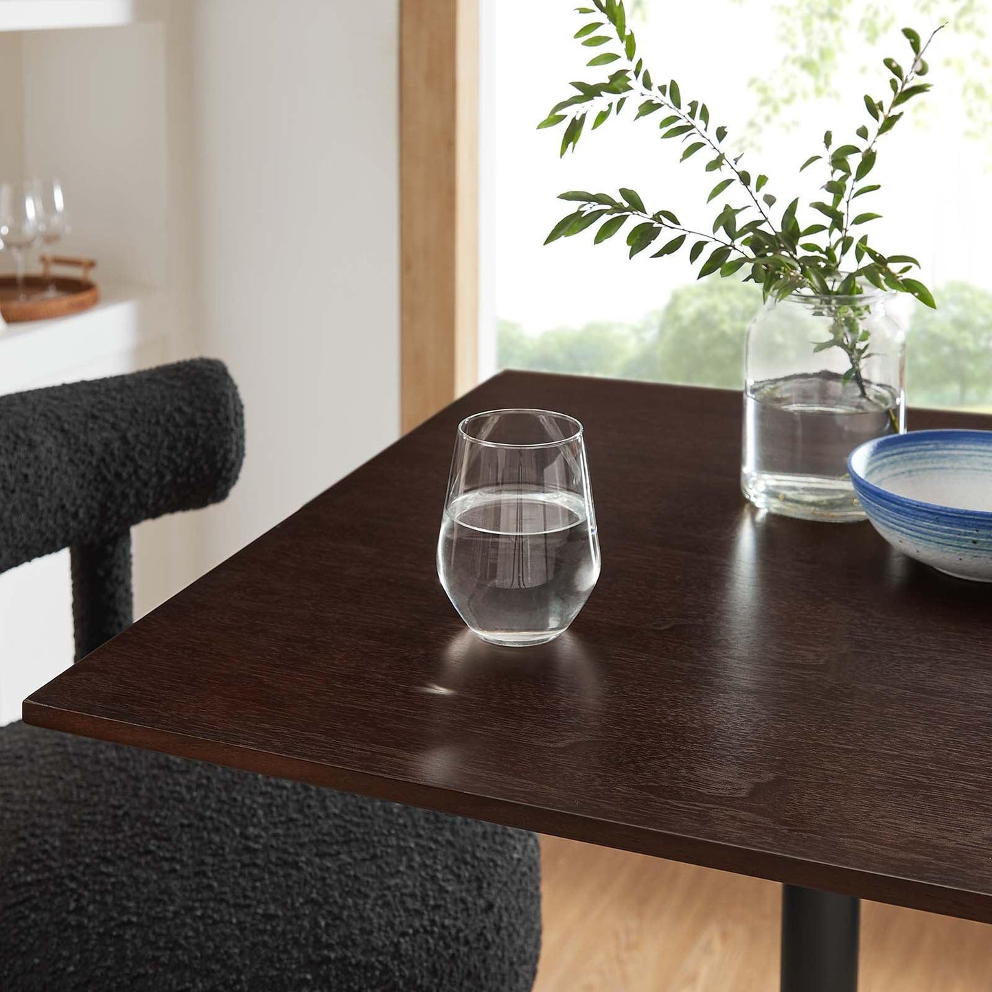Modway Lippa 28" Square Wood Bar Table FredCo