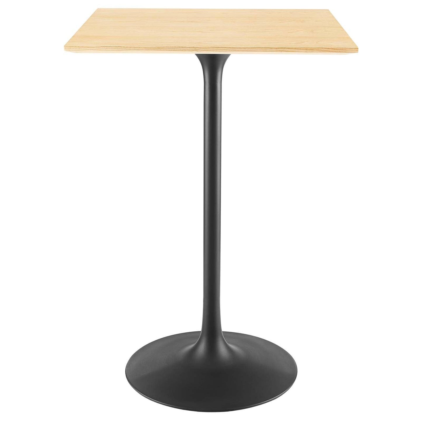 Modway Lippa 28" Square Wood Bar Table FredCo