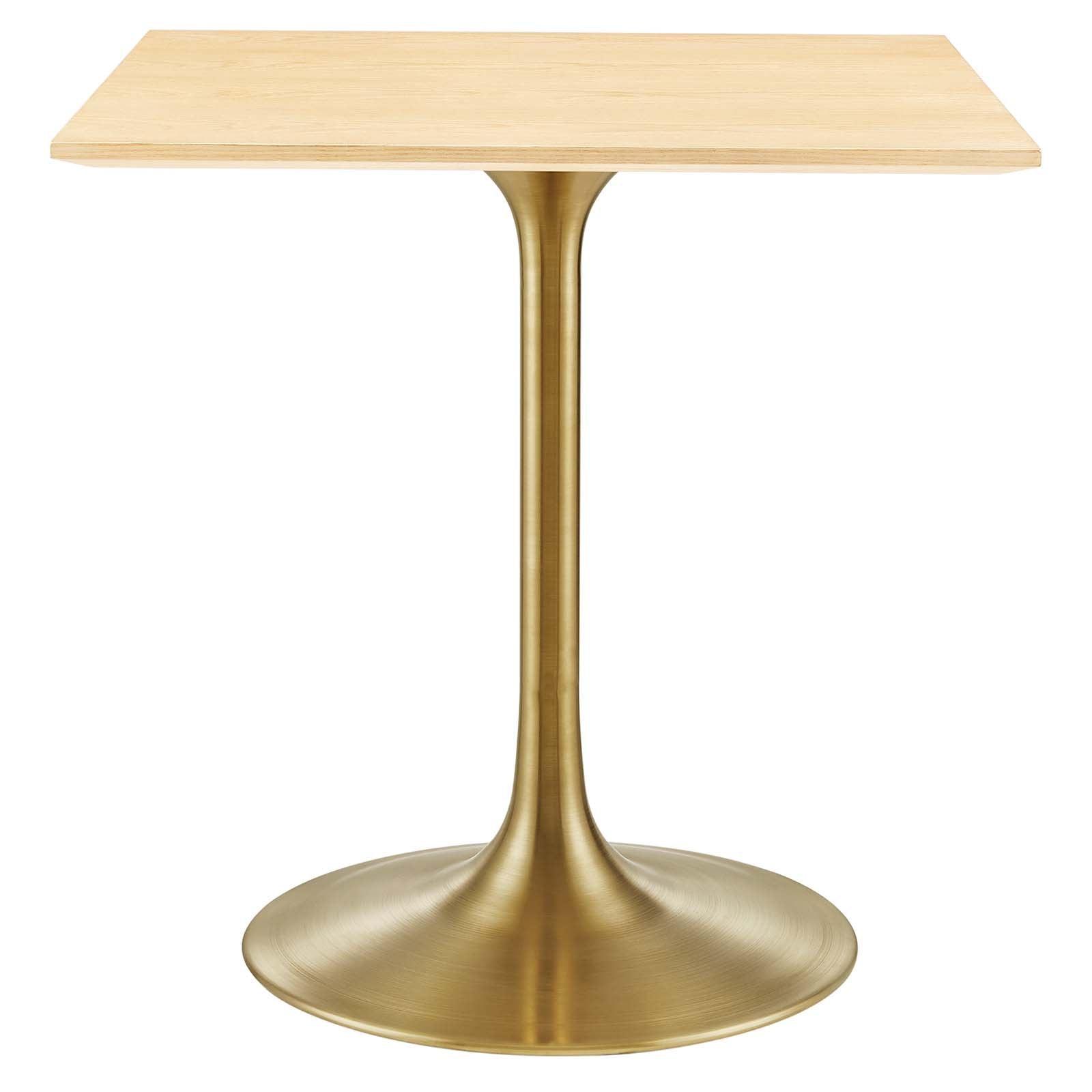 Modway Lippa 28" Square Wood Dining Table FredCo