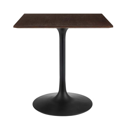 Modway Lippa 28" Square Wood Grain Square Dining Table FredCo
