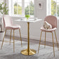 Modway Lippa 28" Square Wood Top Bar Table FredCo