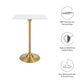 Modway Lippa 28" Square Wood Top Bar Table FredCo