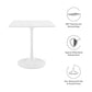 Modway Lippa 28" Square Wood Top Dining Table FredCo