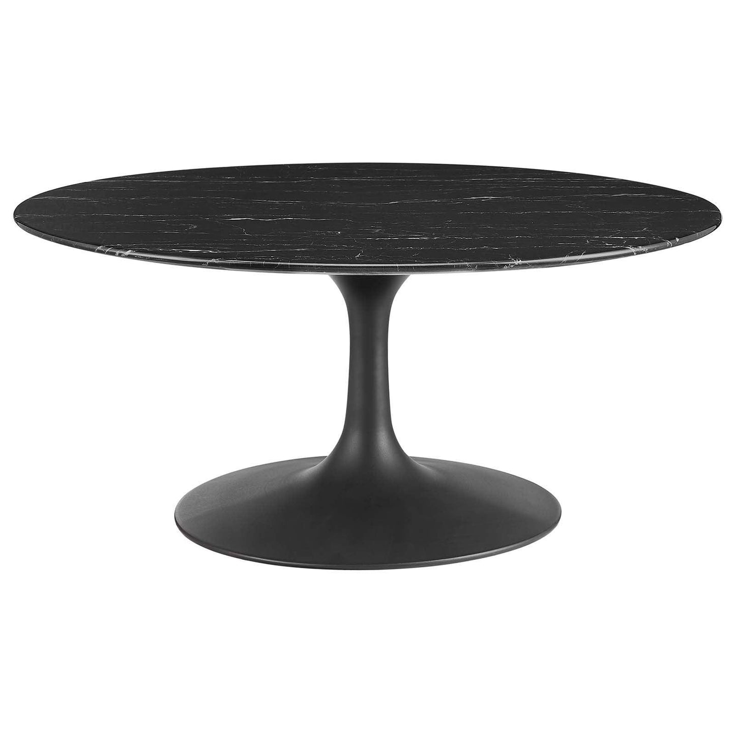 Modway Lippa 36" Round Artificial Marble Coffee Table FredCo