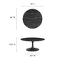 Modway Lippa 36" Round Artificial Marble Coffee Table FredCo