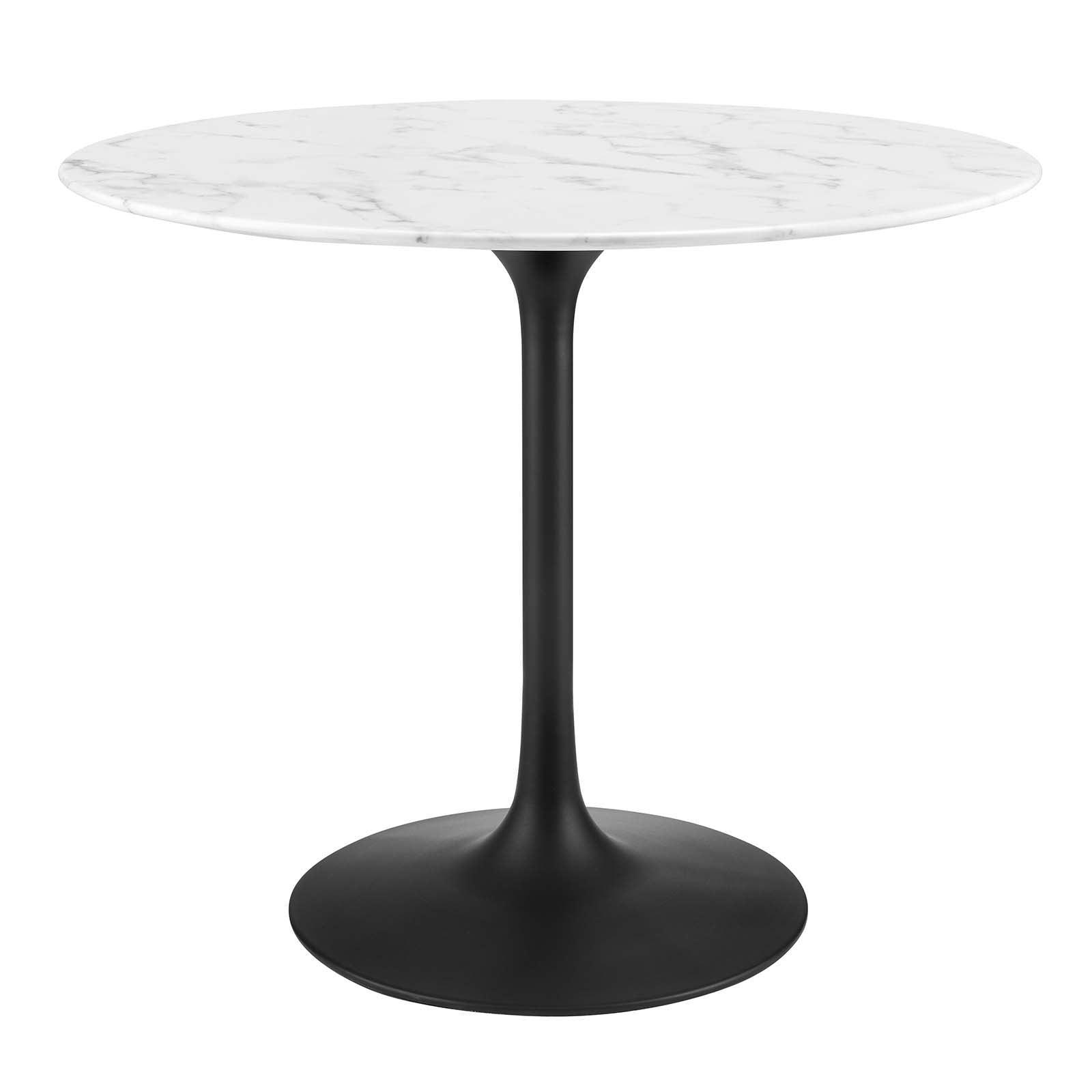 Modway Lippa 36" Round Artificial Marble Dining Table, EEI-3516 FredCo