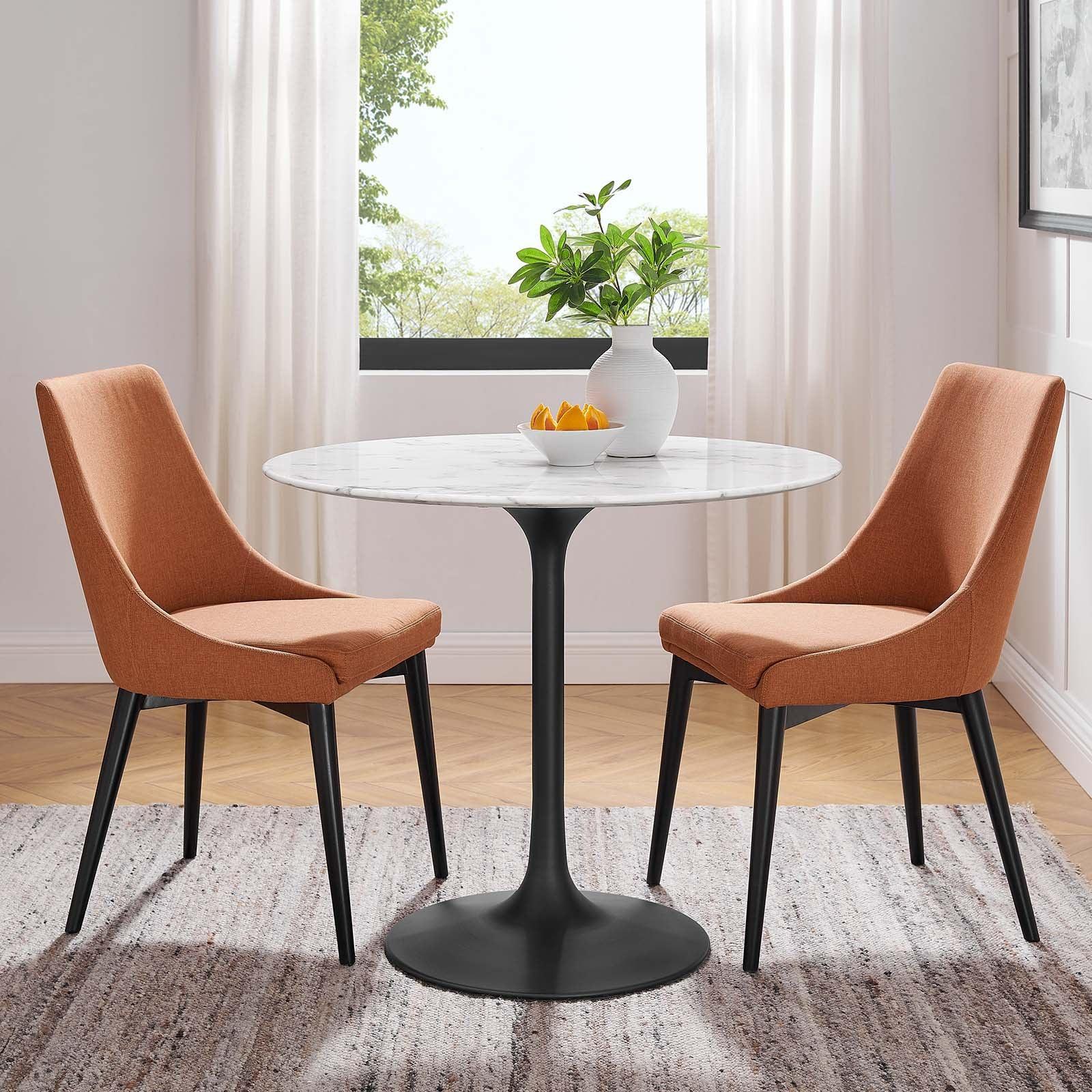 Modway Lippa 36" Round Artificial Marble Dining Table, EEI-3516 FredCo