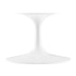 Modway Lippa 36” Round Artificial Travertine Coffee Table FredCo