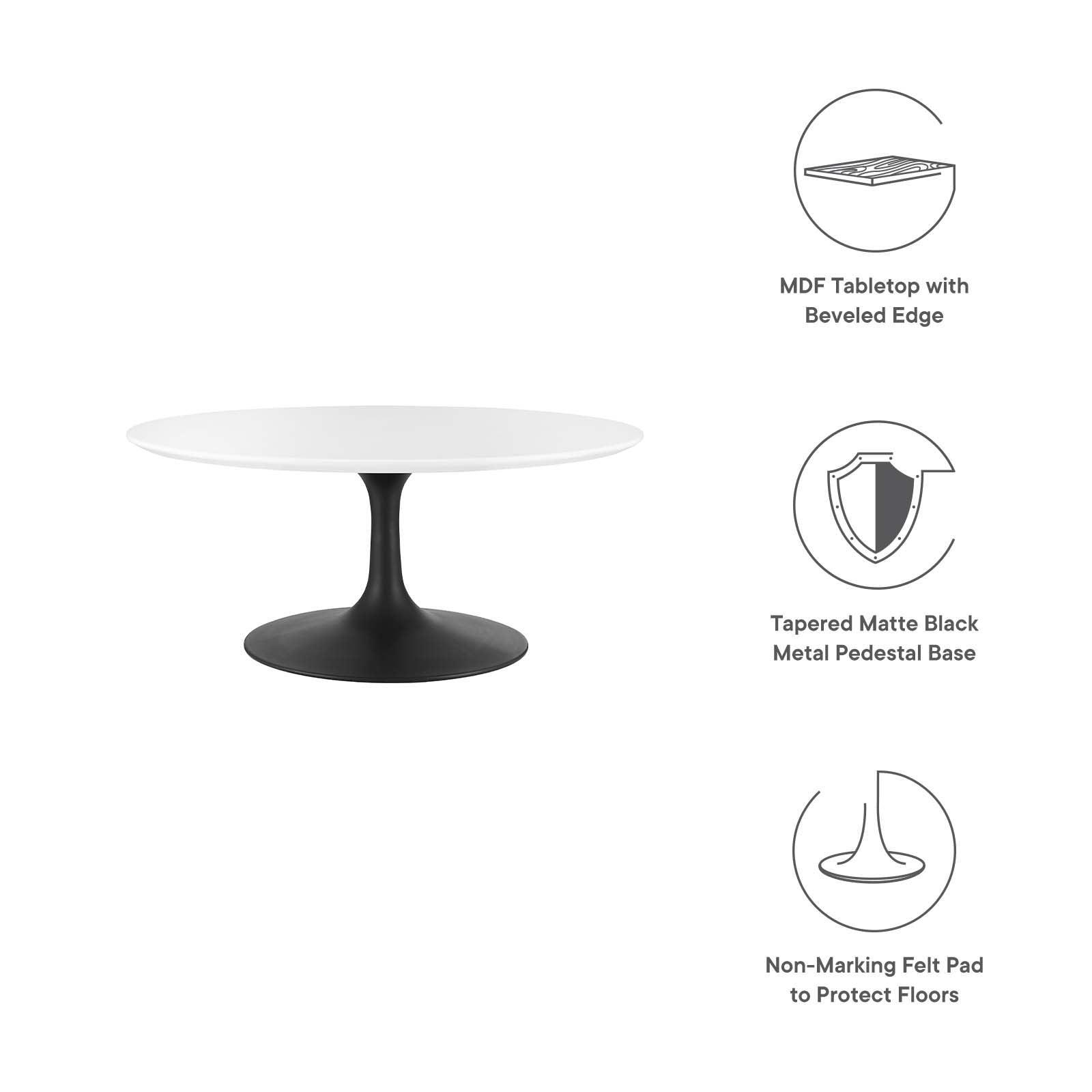 Modway Lippa 36" Round Coffee Table, EEI-3535 FredCo
