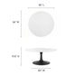 Modway Lippa 36" Round Coffee Table, EEI-3535 FredCo
