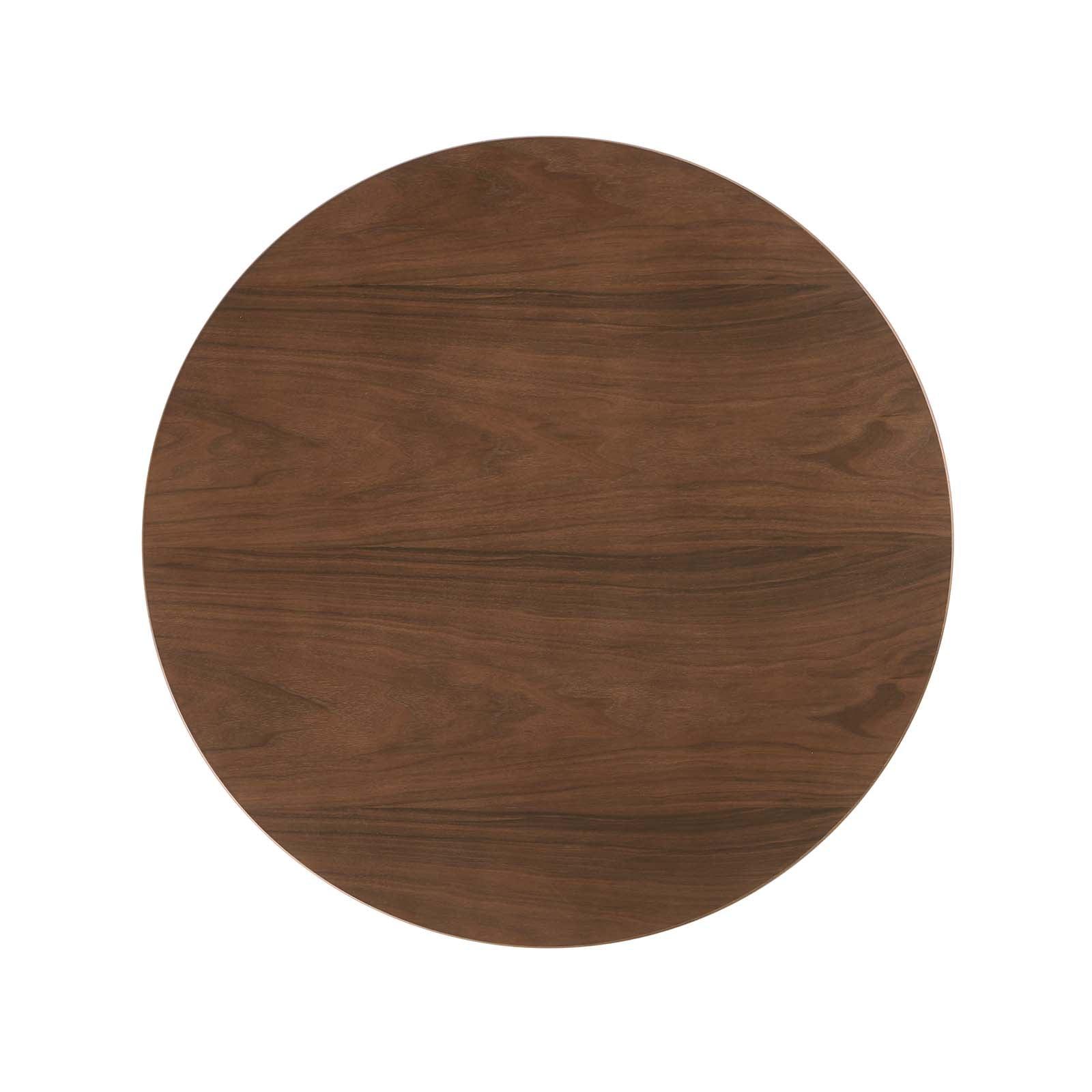 Modway Lippa 36" Round Walnut Dining Table FredCo