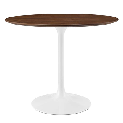 Modway Lippa 36" Round Walnut Dining Table FredCo