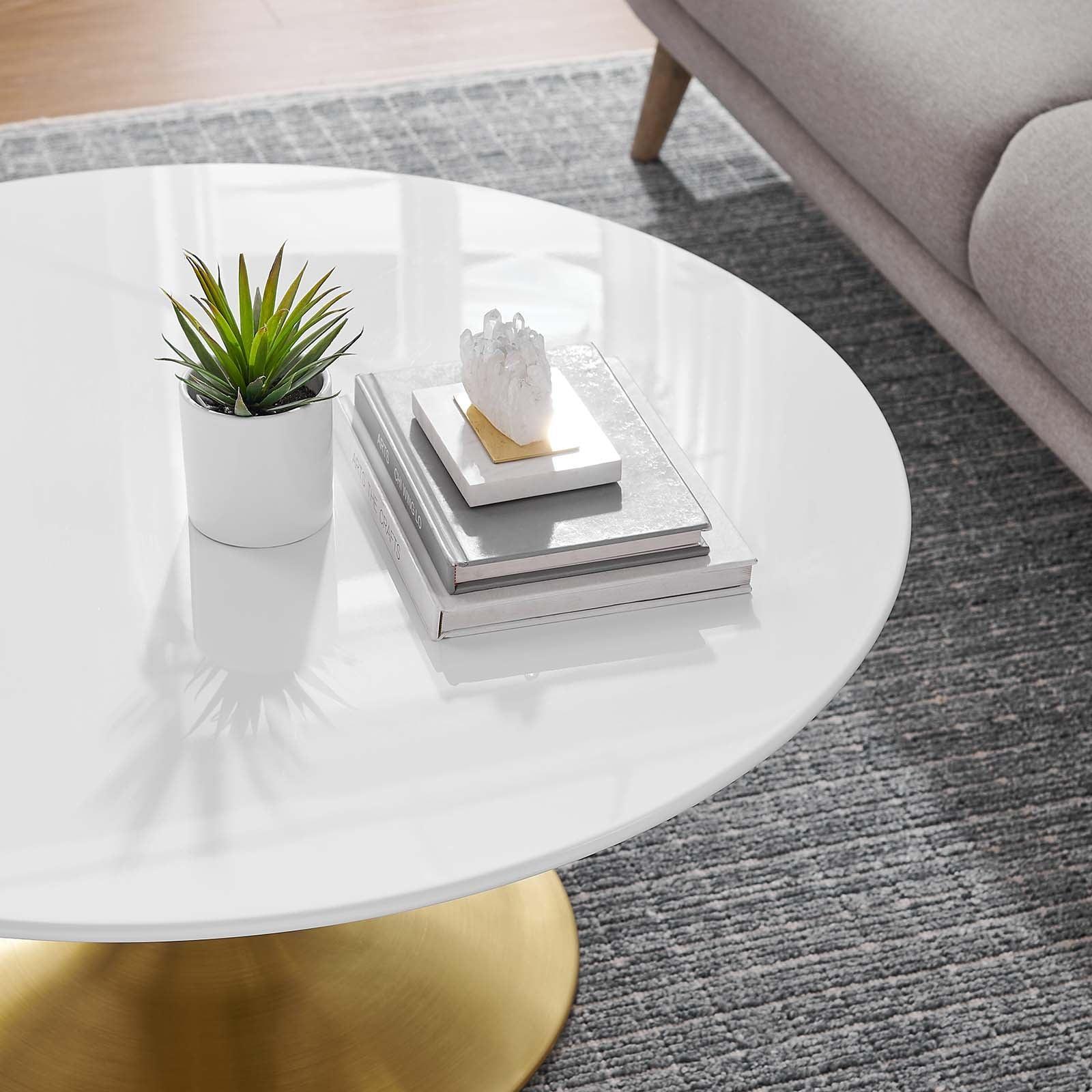 Modway Lippa 36" Round Wood Coffee Table, EEI-3250 FredCo