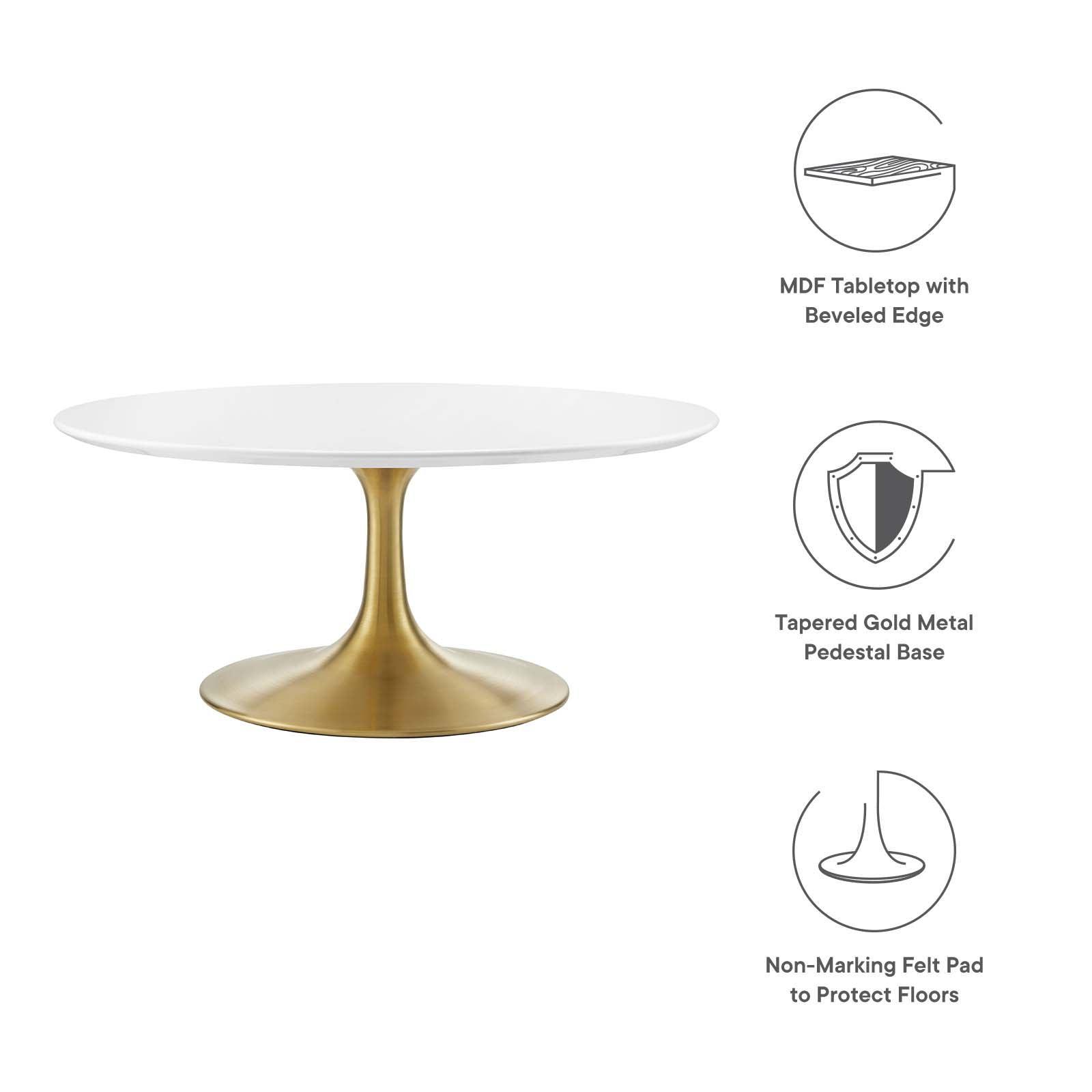 Modway Lippa 36" Round Wood Coffee Table, EEI-3250 FredCo