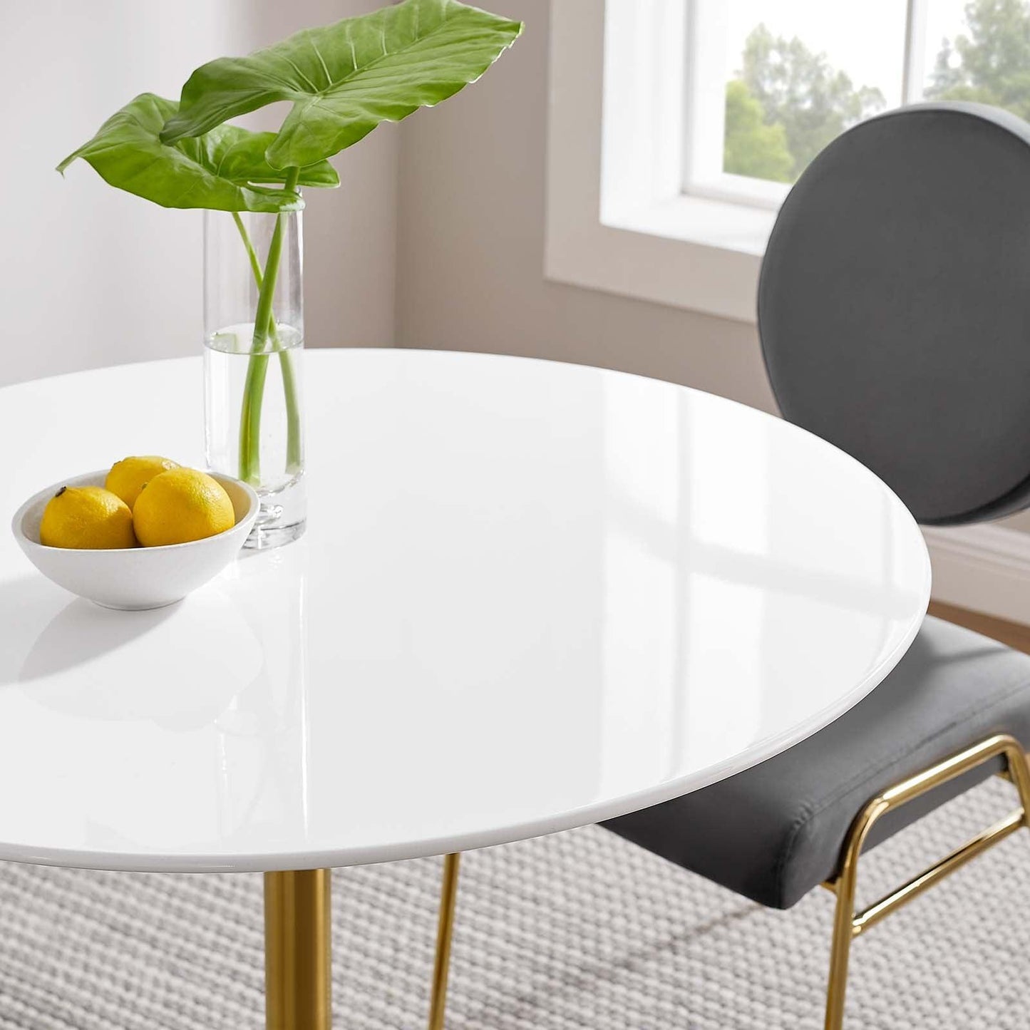 Modway Lippa 36" Round Wood Dining Table FredCo