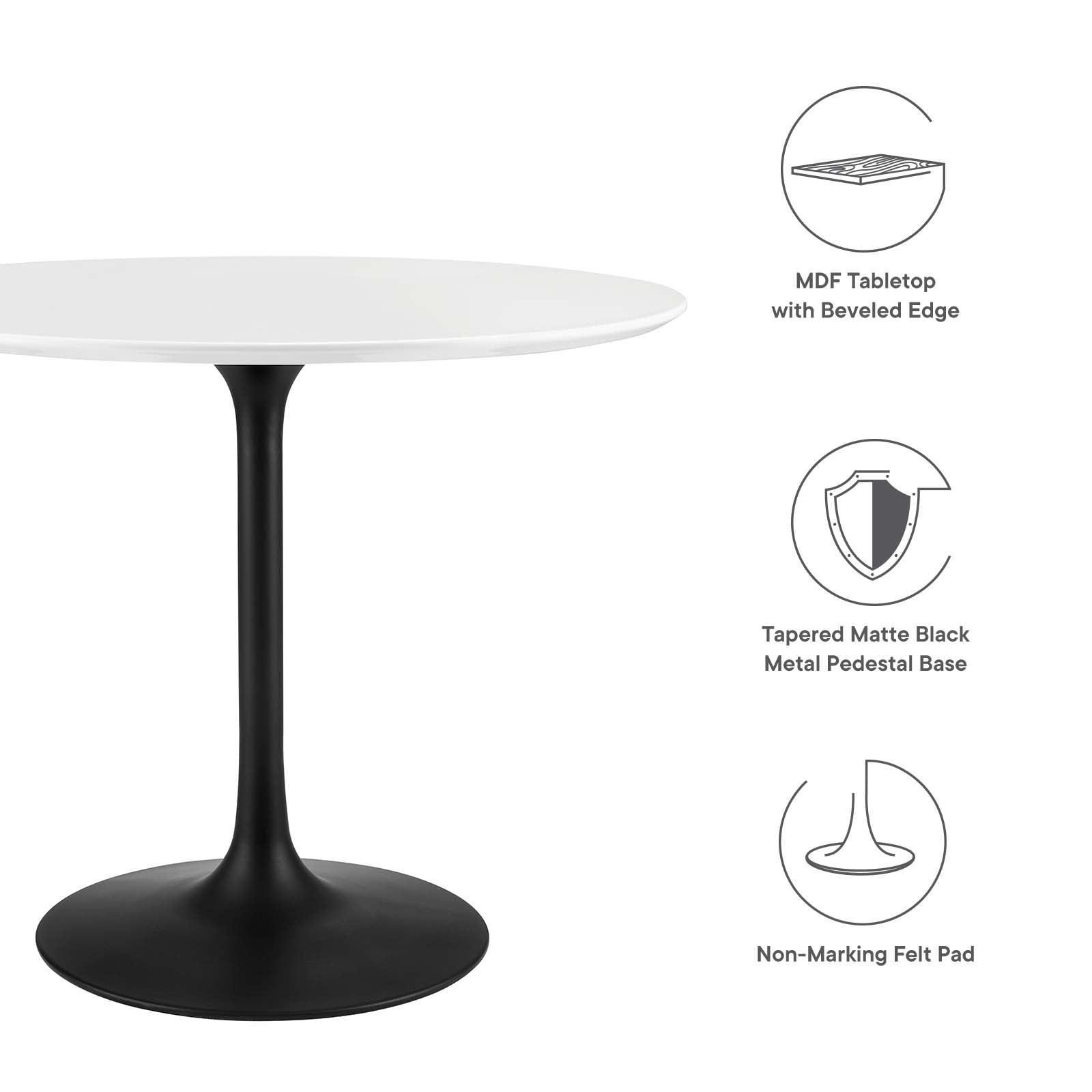 Modway Lippa 36" Round Wood Dining Table, EEI-3511 FredCo