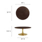 Modway Lippa 36" Round Wood Grain Coffee Table FredCo