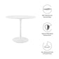 Modway Lippa 36" Round Wood Top Dining Table FredCo