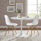 Modway Lippa 36" Round Wood Top Dining Table FredCo