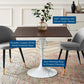 Modway Lippa 36" Square Dining Table FredCo