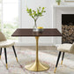 Modway Lippa 36" Square Wood Dining Table FredCo