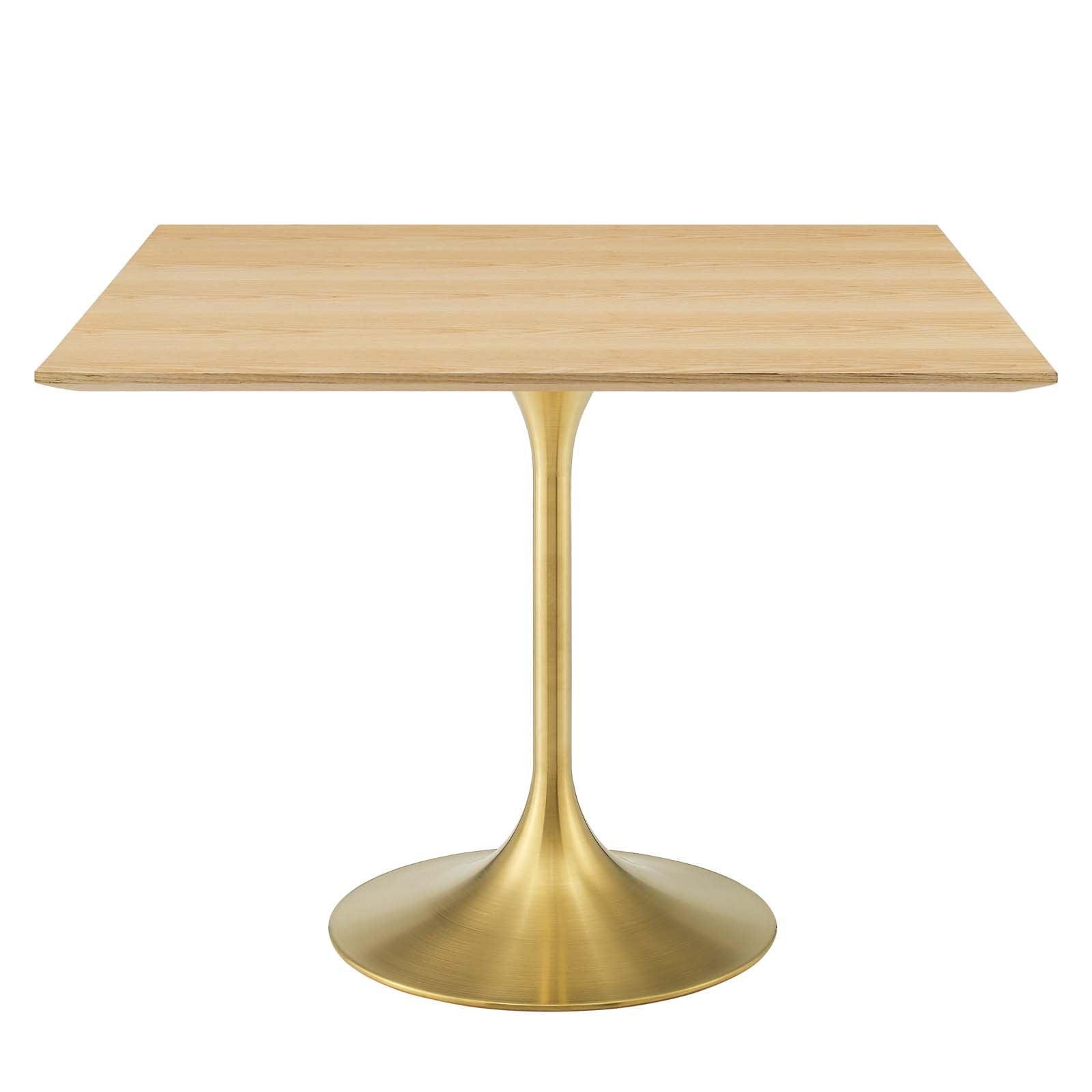 Modway Lippa 36" Square Wood Dining Table FredCo