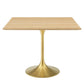 Modway Lippa 36" Square Wood Dining Table FredCo