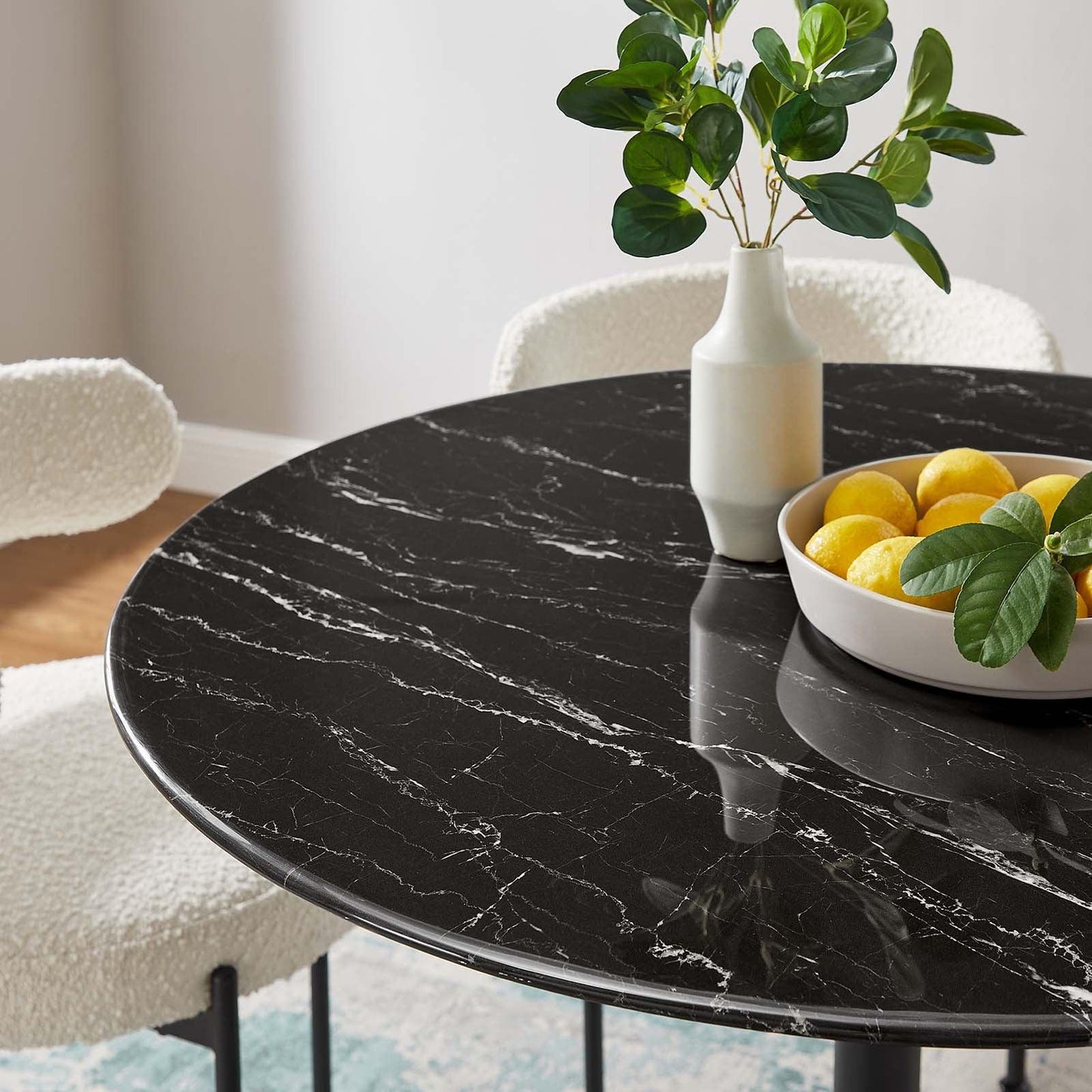 Modway Lippa 40" Artificial Marble Dining Table FredCo