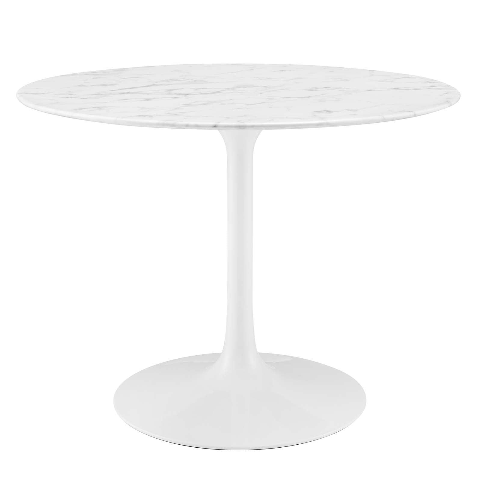 Modway Lippa 40" Round Artificial Marble Dining Table FredCo