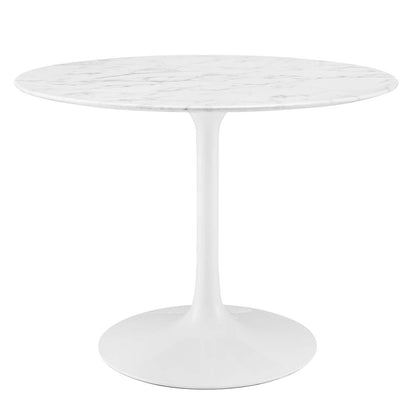 Modway Lippa 40" Round Artificial Marble Dining Table FredCo