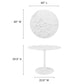 Modway Lippa 40" Round Artificial Marble Dining Table FredCo