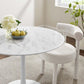 Modway Lippa 40" Round Artificial Marble Dining Table FredCo