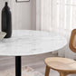 Modway Lippa 40" Round Artificial Marble Dining Table, EEI-3526 FredCo