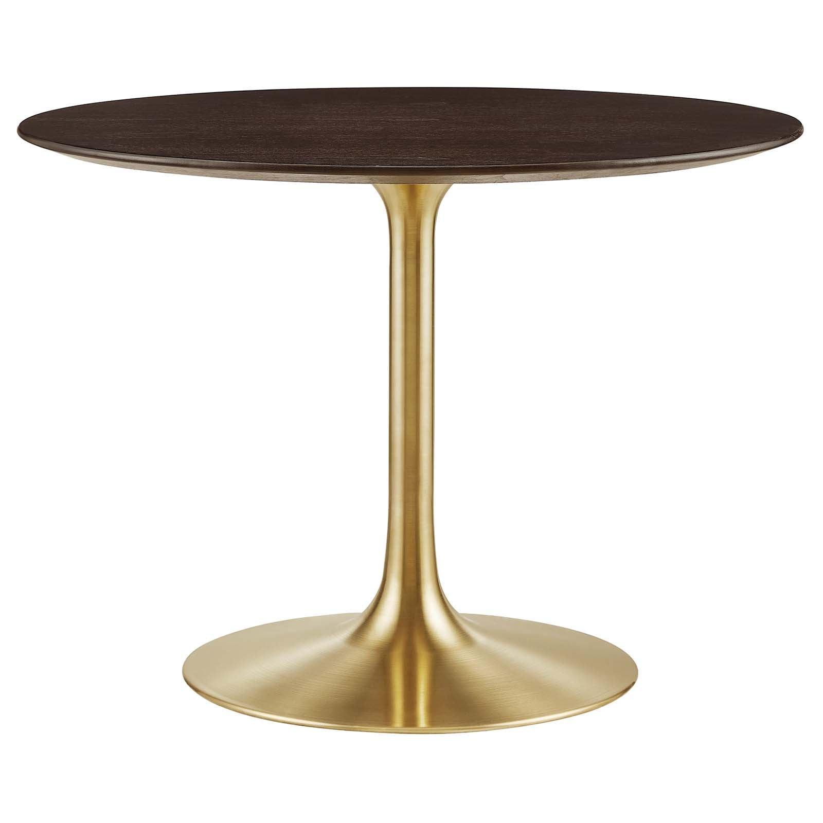 Modway Lippa 40" Round Walnut Dining Table FredCo