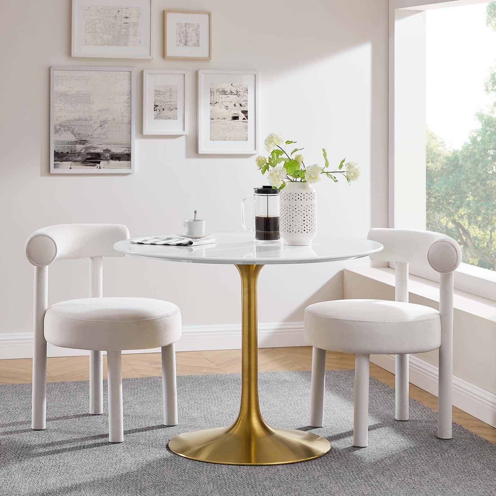 Modway Lippa 40" Round Wood Dining Table FredCo