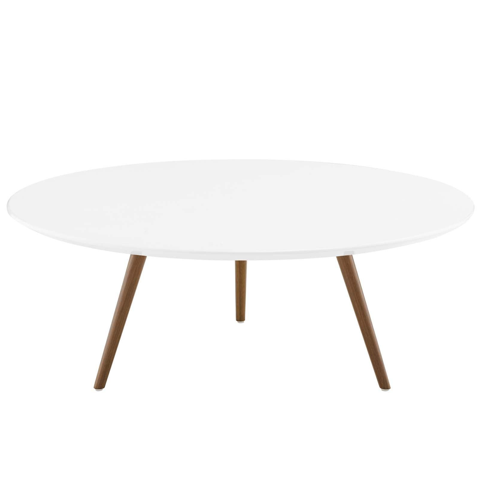 Modway Lippa 40" Round Wood Top Coffee Table with Tripod Base FredCo