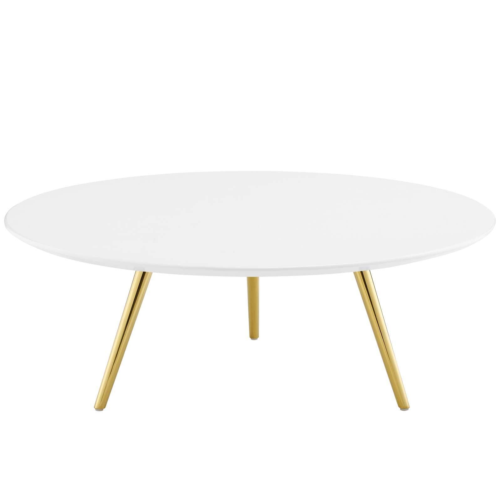 Modway Lippa 40" Round Wood Top Coffee Table with Tripod Base, EEI-3670 FredCo
