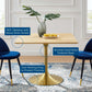 Modway Lippa 40" Square Wood Dining Table FredCo